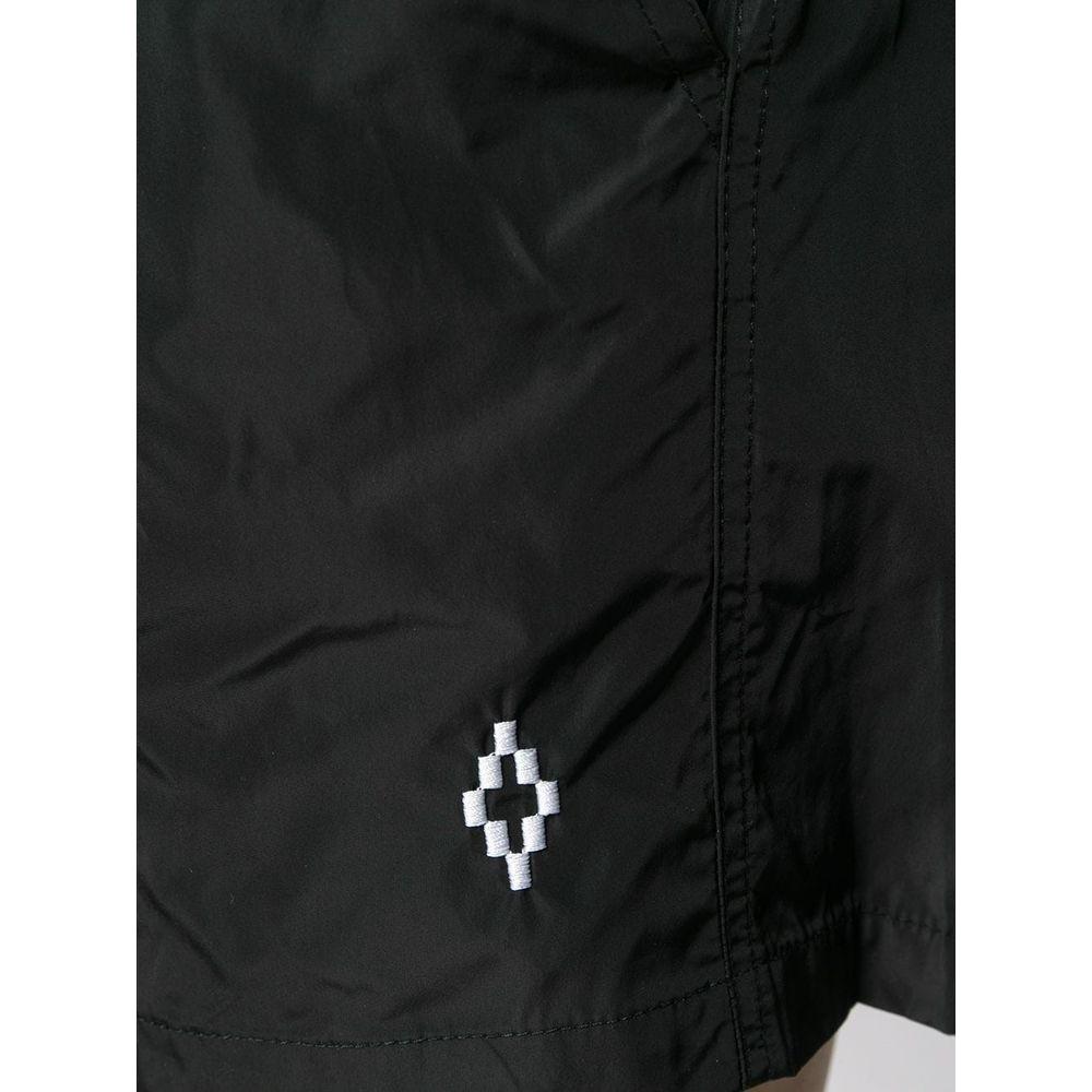Marcelo Burlon Sleek Embroidered Black Boxer Swimwear black-polyamide-swimwear-7