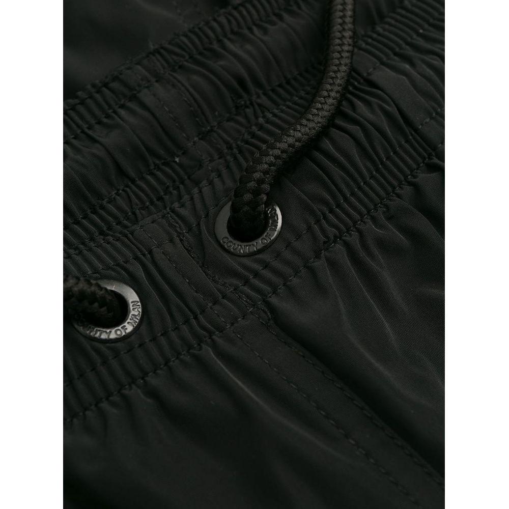 Marcelo Burlon Sleek Embroidered Black Boxer Swimwear black-polyamide-swimwear-7