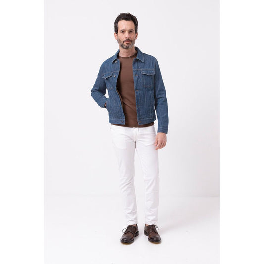 Don The Fuller Exquisite Cotton Denim Jacket blue-cotton-jacket-5