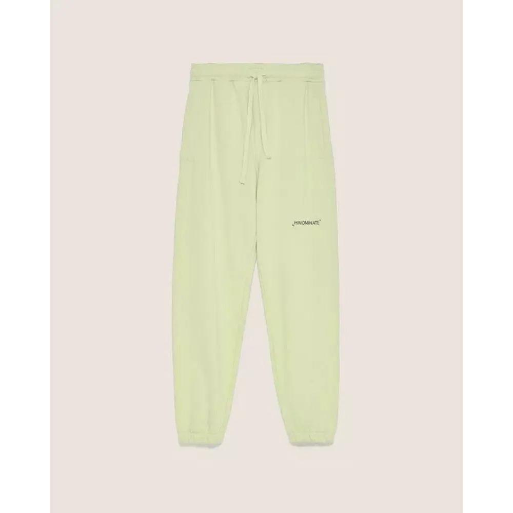 Hinnominate Pastel Green Cotton Sweatpants for Men pastel-green-cotton-sweatpants-for-men