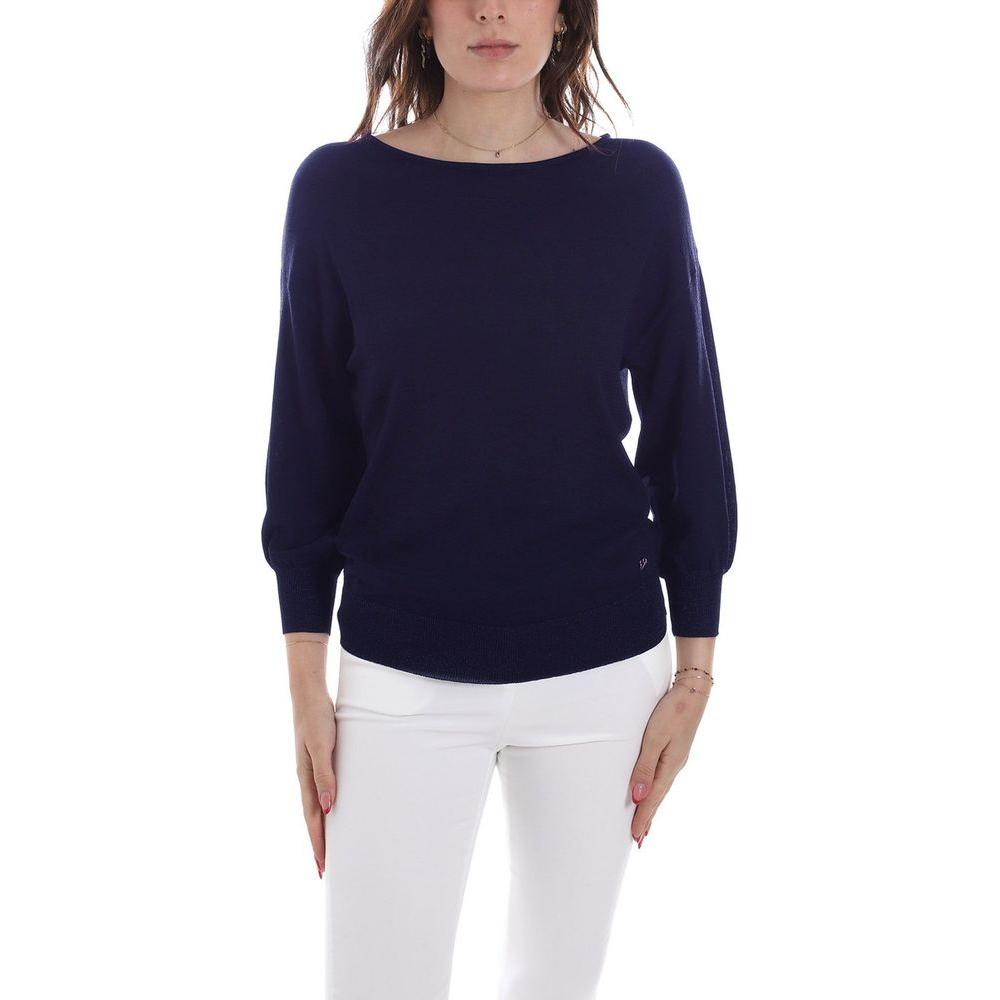 Yes Zee Chic Fuchsia Half-Sleeve Sweater blue-viscose-sweater-2