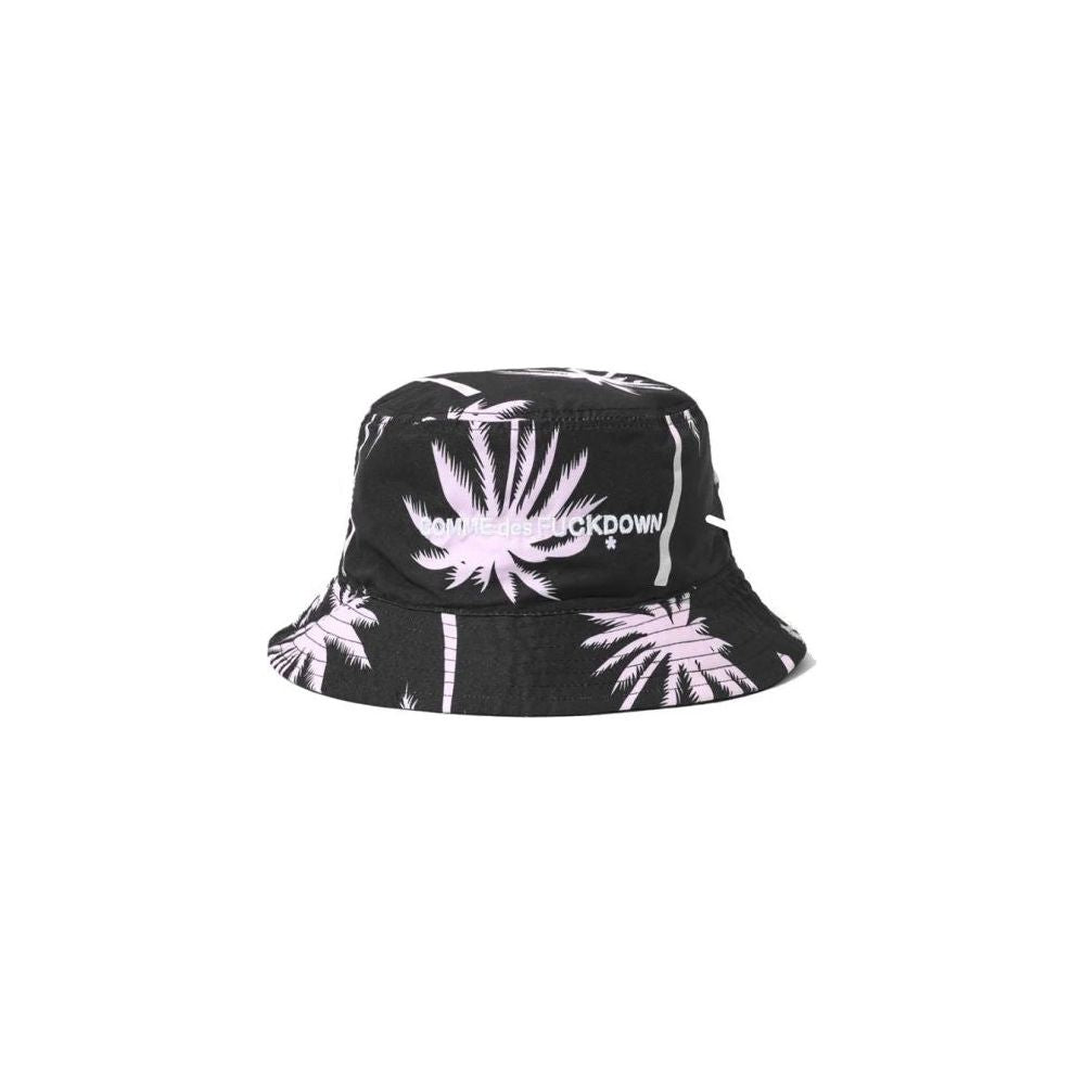 Comme Des Fuckdown Palm Print Fisherman Hat with Embroidered Logo black-polyester-hat-2