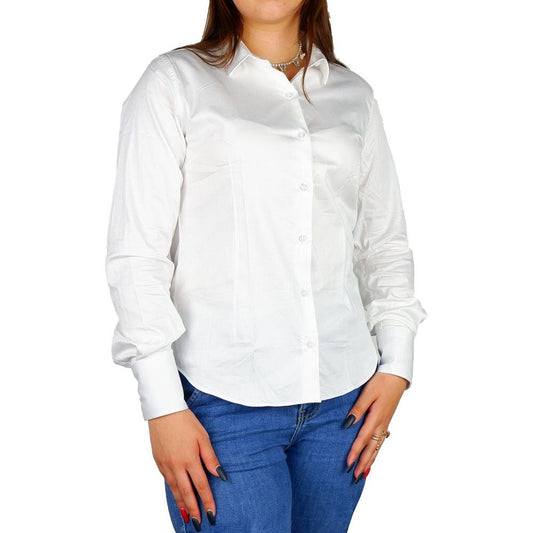 Made in Italy Elegant Satin Cotton Milano Shirt white-cotton-shirt-27
