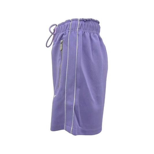 Pharmacy Industry Chic Purple Bermuda Shorts with Side Stripes purple-polyester-short