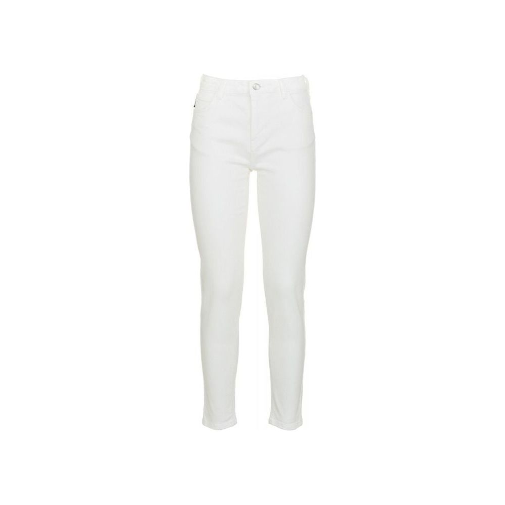 Imperfect White High-Waisted Slim Denim Trousers white-cotton-jeans-pant-5