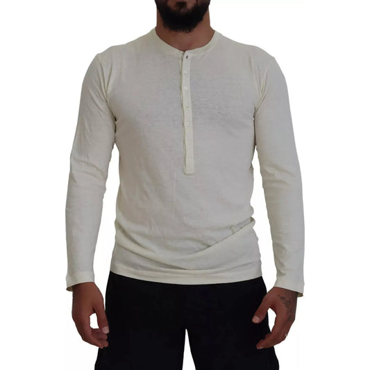 Dsquared²Beige Cotton Linen Long Sleeves Pullover SweaterMcRichard Designer Brands£219.00