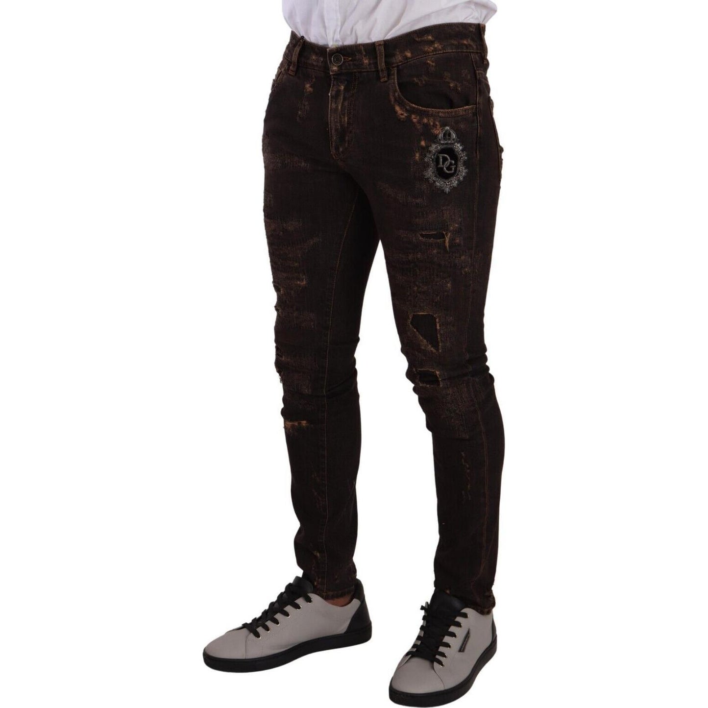 Dolce & Gabbana Slim Fit Distressed Skinny Denim Jeans brown-distressed-slim-fit-skinny-denim-jeans s-l1600-123-b1744adb-daf.jpg