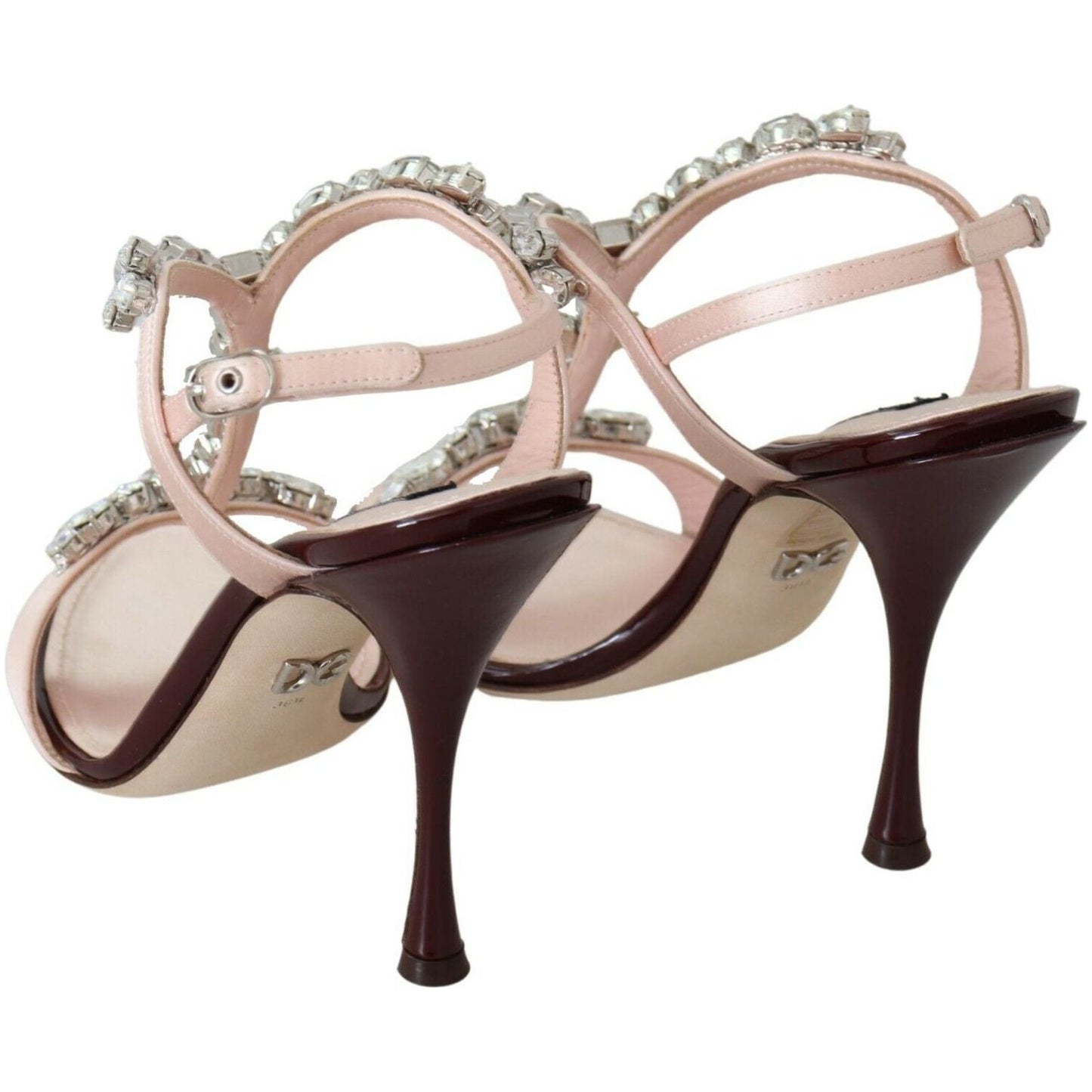 Dolce & Gabbana Crystal-Embellished Stiletto Sandals pink-crystals-heels-keira-sandals