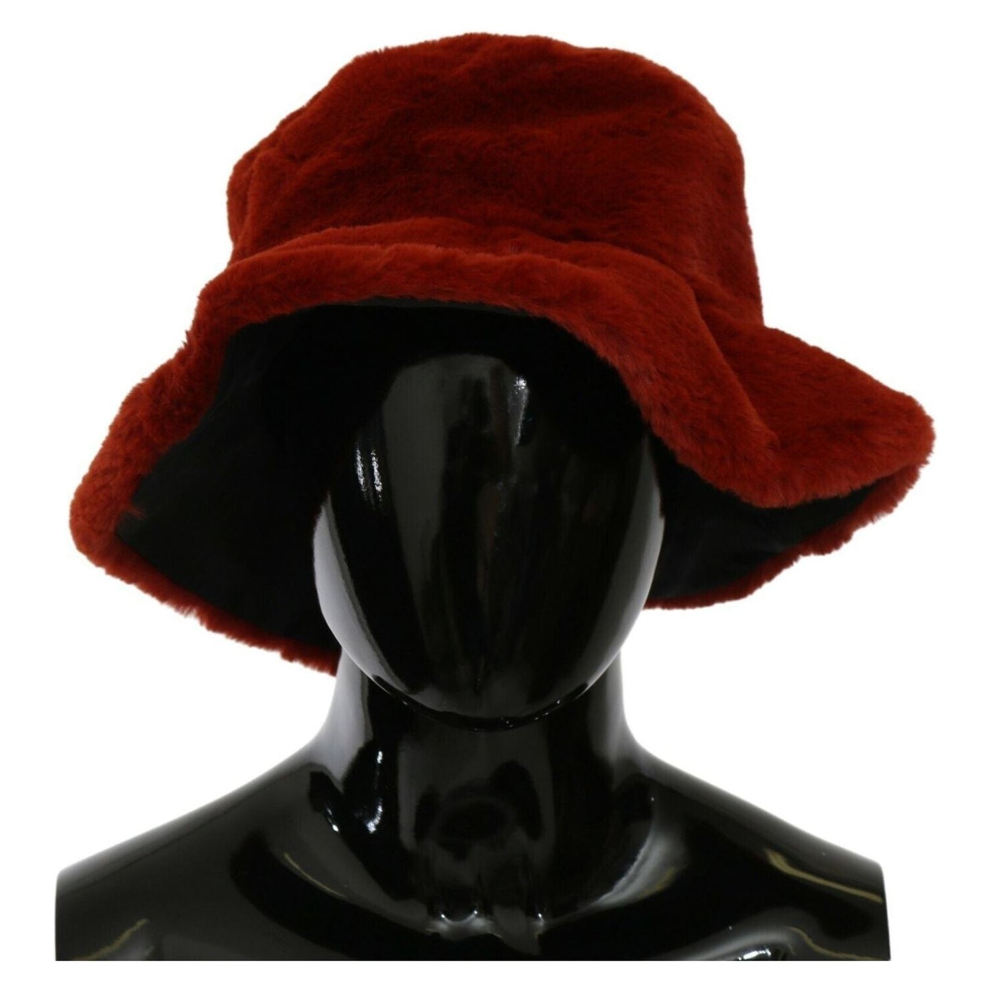 Dolce & Gabbana Elegant Red Bucket Cap with Logo Detailing elegant-red-bucket-cap-with-logo-detailing
