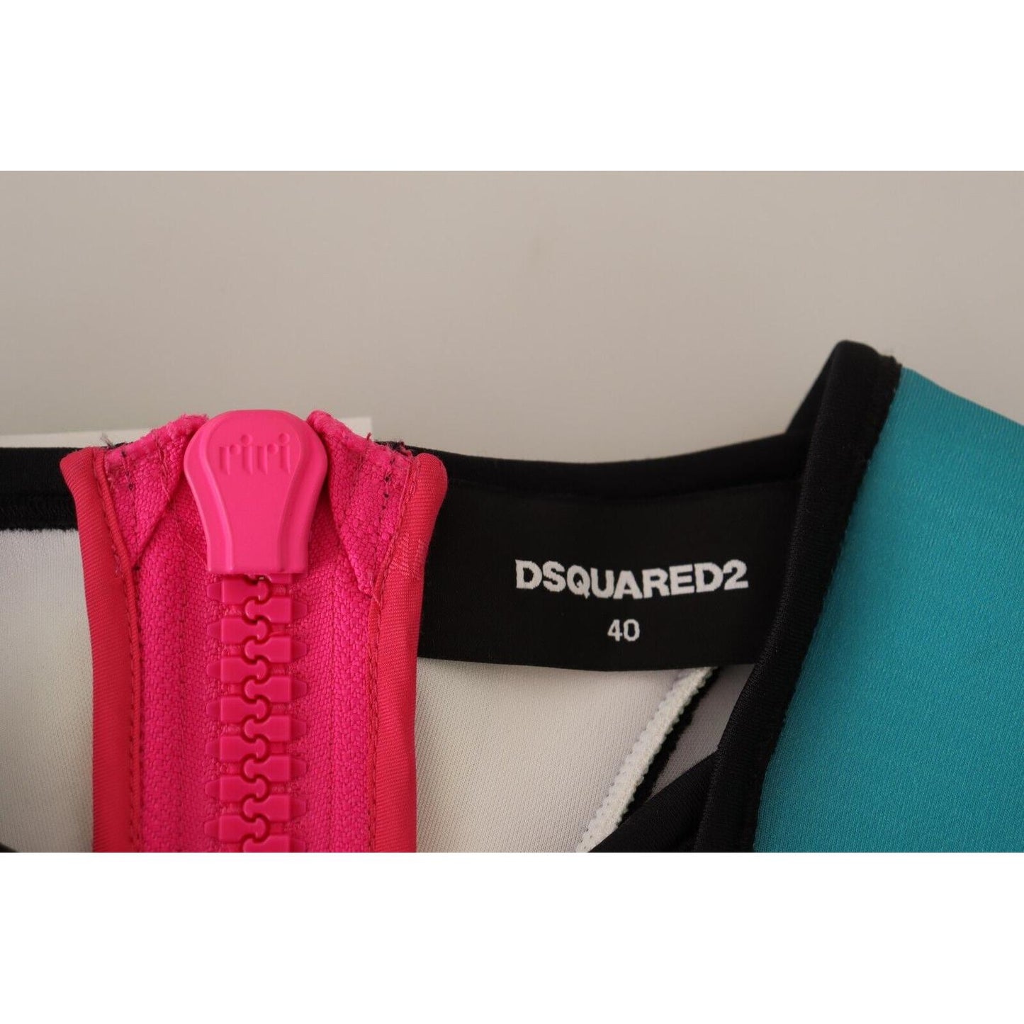 Dsquared²Multicolor Silk Sleeveless Pleated Knee Length DressMcRichard Designer Brands£309.00