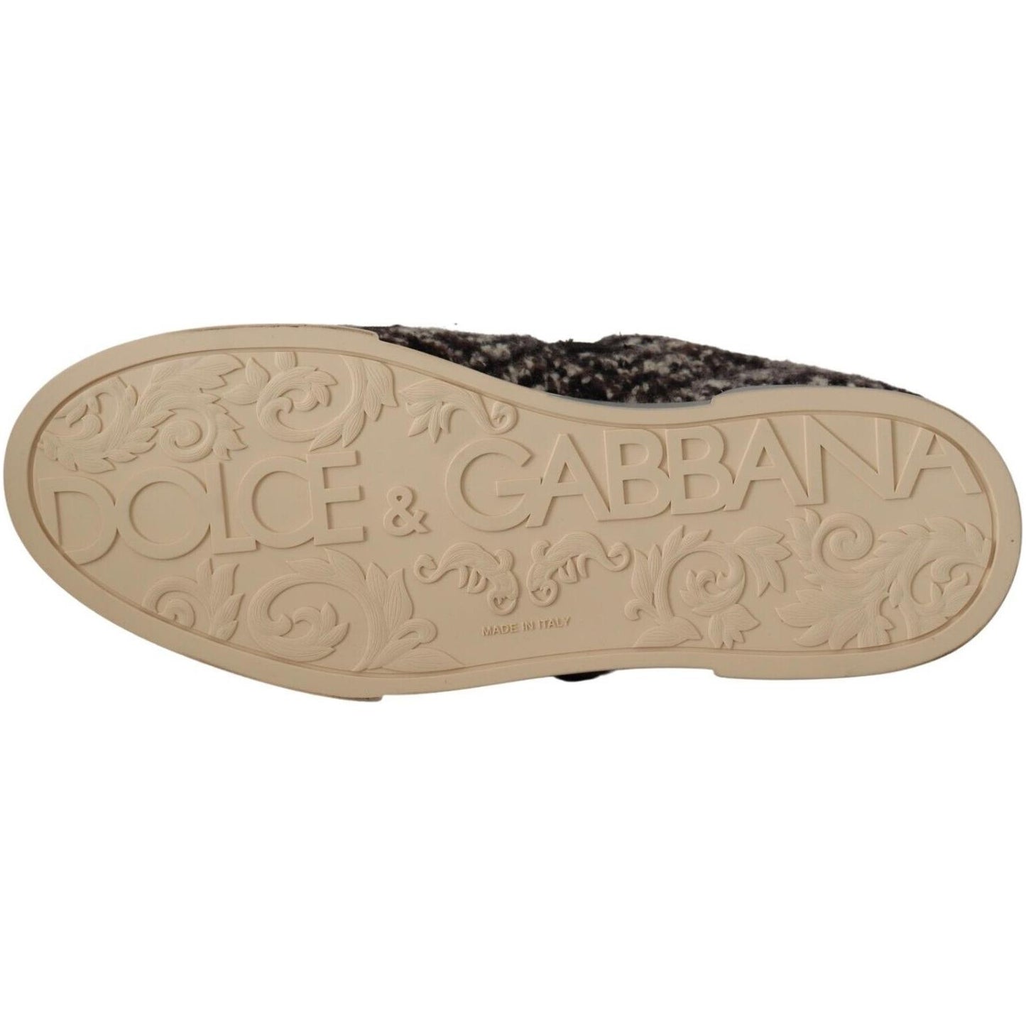 Dolce & Gabbana Silver Elegance Leather Sneakers silver-elegance-leather-sneakers