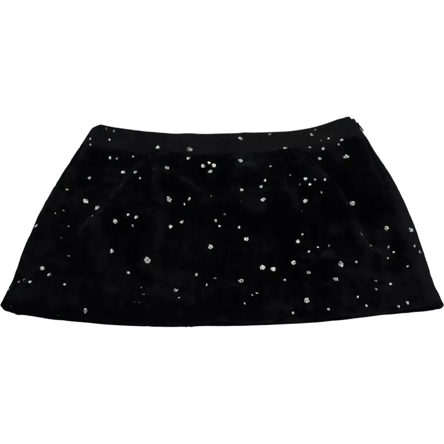Dsquared² Black Embellished Mid Waist A-line Mini Skirt black-embellished-mid-waist-a-line-mini-skirt