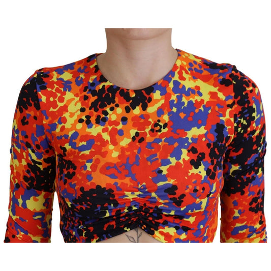 Dsquared²Multicolor Cami Long Sleeves Cropped Blouse TopMcRichard Designer Brands£329.00