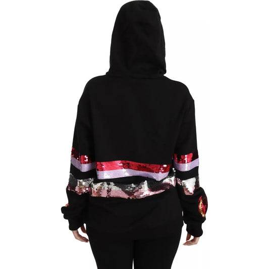 Dolce & Gabbana DG Sequined Hooded Pullover Sweater dg-sequined-hooded-pullover-sweater-3