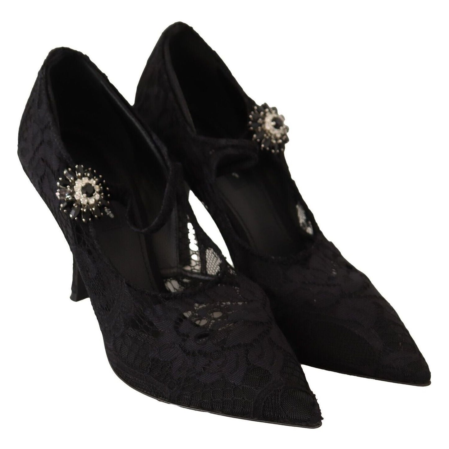 Dolce & Gabbana Elegant Black Lace Stiletto Pumps elegant-black-lace-stiletto-pumps