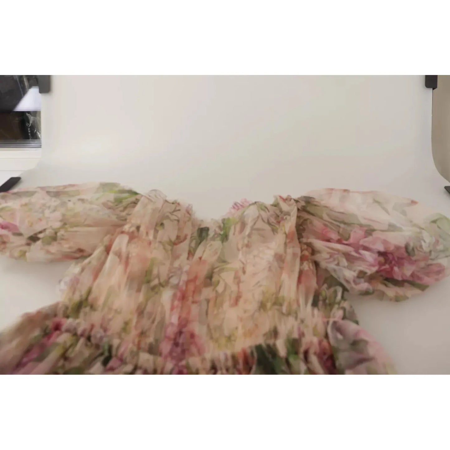 Multicolor Floral Print Long Maxi Gown Dress