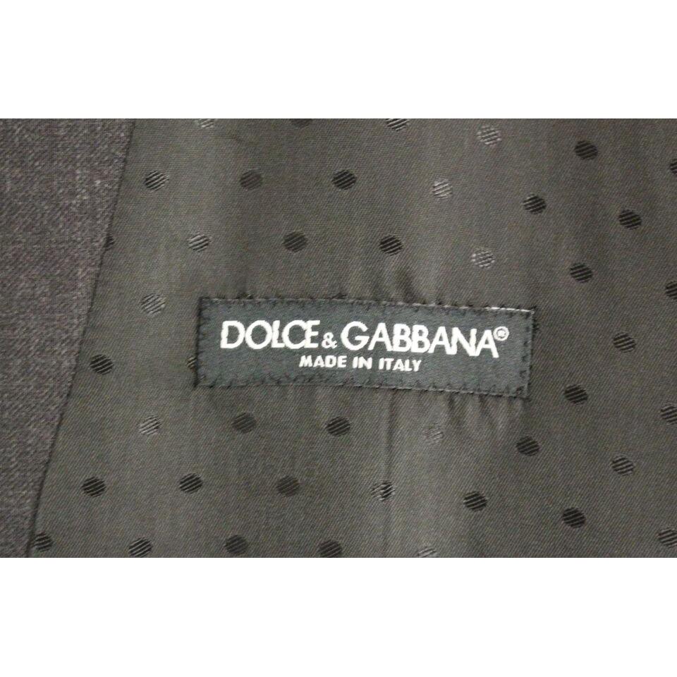Dolce & Gabbana Elegant Gray Wool Formal Dress Vest gray-wool-formal-dress-vest-gilet-weste