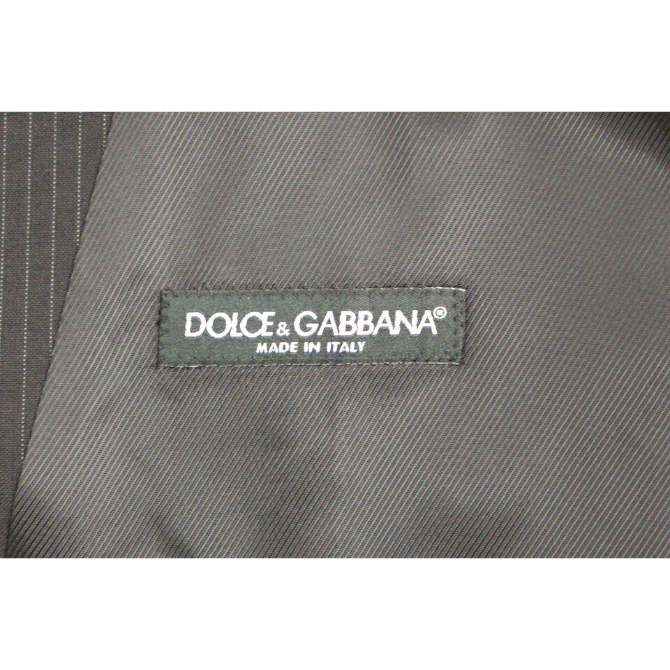 Dolce & GabbanaElegant Black Striped Wool Dress VestMcRichard Designer Brands£189.00