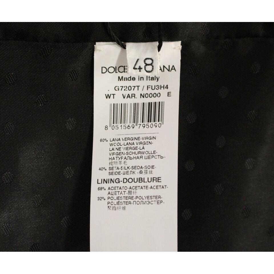 Dolce & GabbanaElegant Black Wool Silk Dress VestMcRichard Designer Brands£189.00
