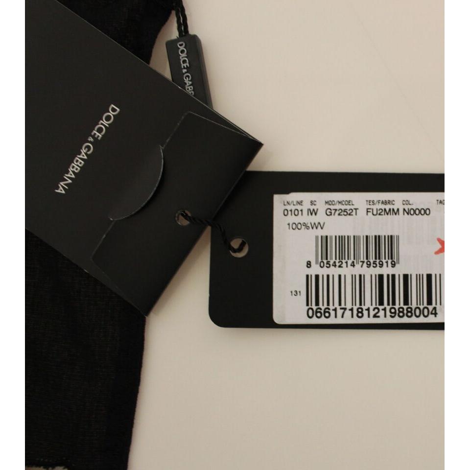Dolce & Gabbana | Elegant Black Wool Dress Vest| McRichard Designer Brands   