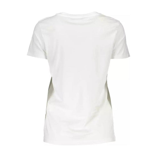 Scervino Street | Chic White Tee with Contrasting Embroidery Detail| McRichard Designer Brands   