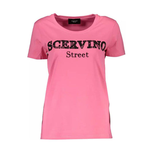 Scervino StreetChic Pink Embroidered Tee with Contrasting DetailsMcRichard Designer Brands£79.00