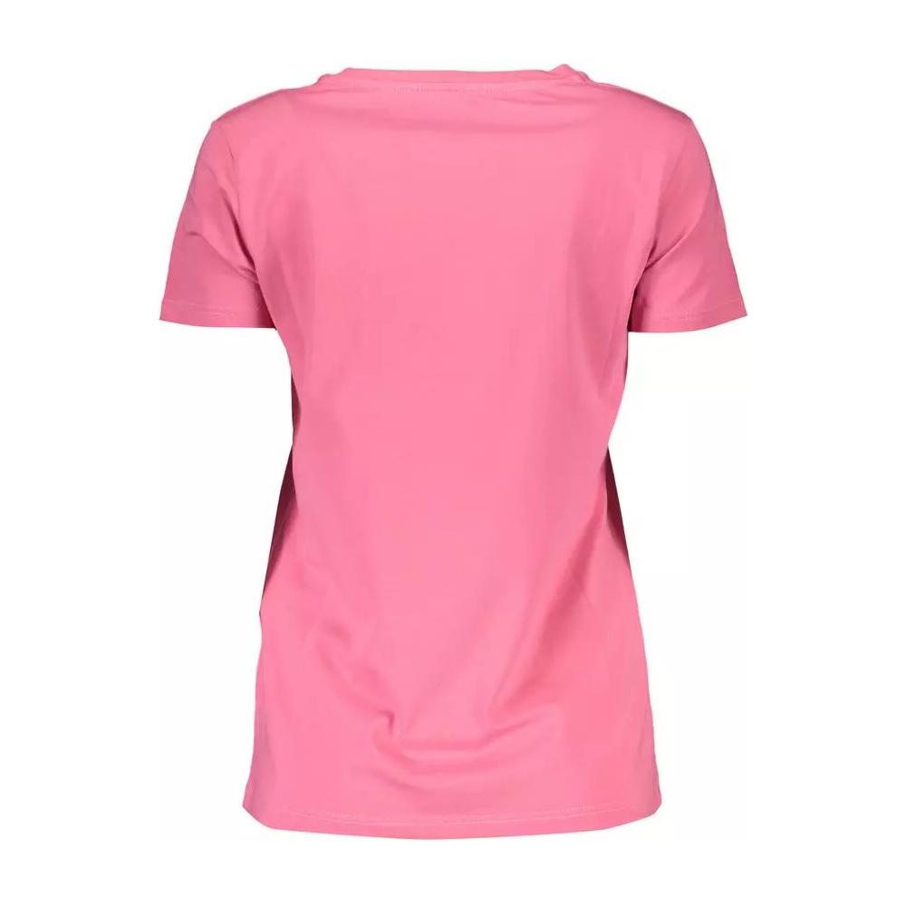 Scervino Street Chic Pink Embroidered Tee with Contrasting Details chic-pink-embroidered-tee-with-contrasting-details