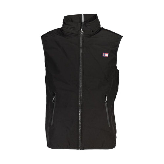 Scuola Nautica Black Polyester Jacket black-polyester-jacket-2