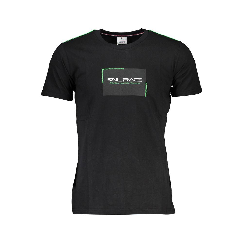 Scuola Nautica Black Cotton T-Shirt black-cotton-t-shirt-80