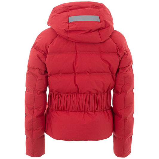 Peuterey | Elegant Red Quilted Cotton Jacket| McRichard Designer Brands   