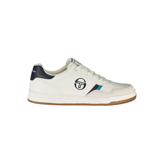 Sergio Tacchini | Sleek White Sneakers with Contrast Embroidery| McRichard Designer Brands   