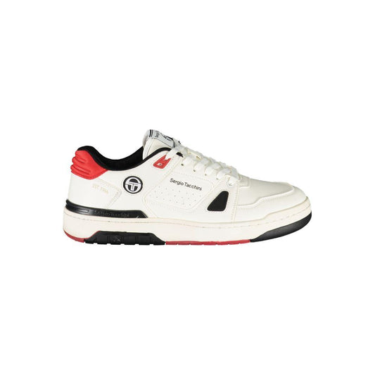 Sergio Tacchini | Chic White Sports Sneakers with Contrast Details| McRichard Designer Brands   