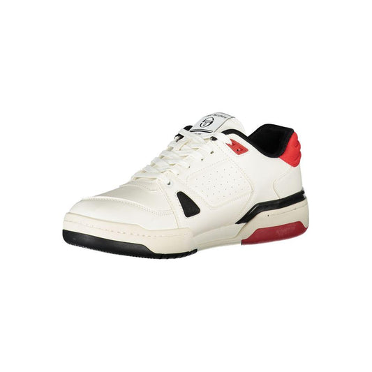 Sergio Tacchini | Chic White Sports Sneakers with Contrast Details| McRichard Designer Brands   