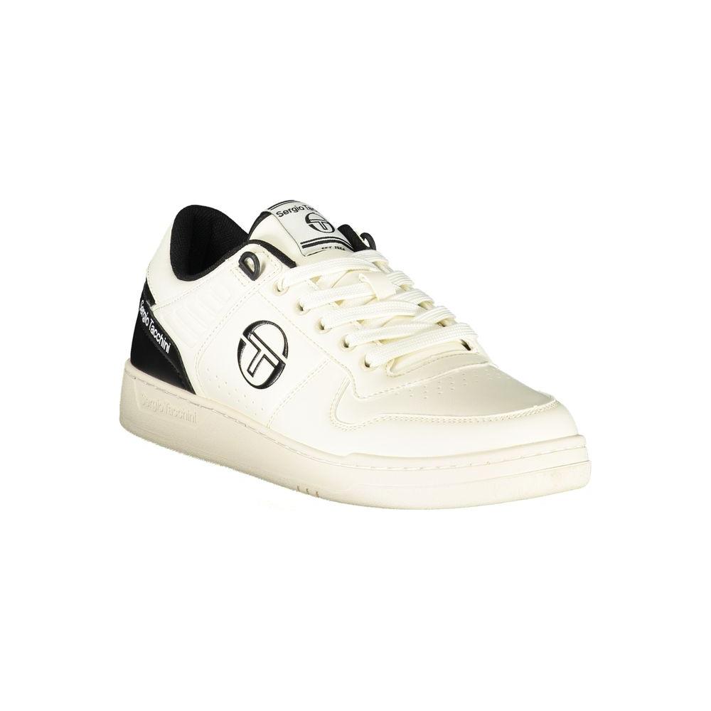 Sergio Tacchini Chic White Sneakers with Contrast Details chic-white-sneakers-with-contrast-details