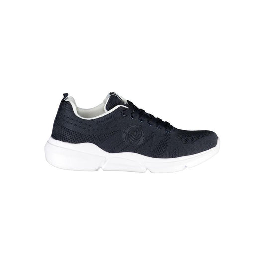 Sergio Tacchini | Stylish Blue Lace-up Sneakers with Contrast Details| McRichard Designer Brands   