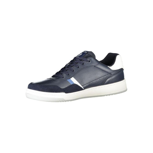 Sergio Tacchini | Sleek Blue Sneakers with Embroidered Accents| McRichard Designer Brands   