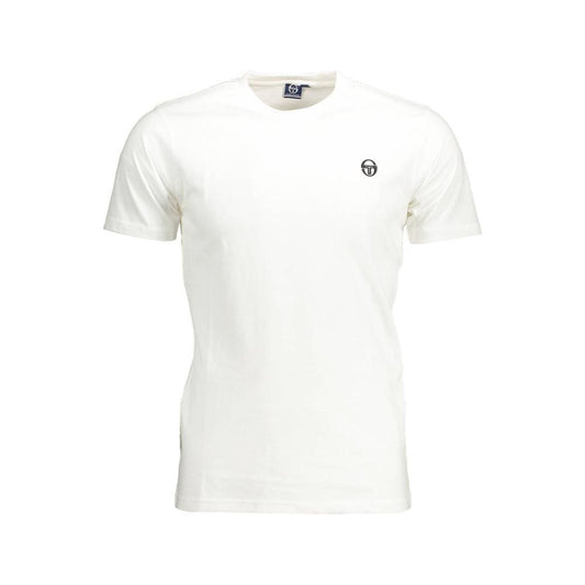 Sergio Tacchini White Cotton T-Shirt white-cotton-t-shirt-70
