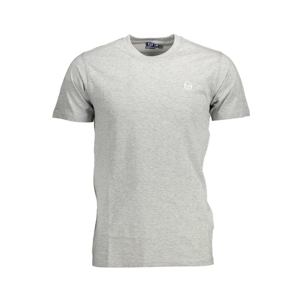 Sergio Tacchini Gray Cotton T-Shirt gray-cotton-t-shirt-25