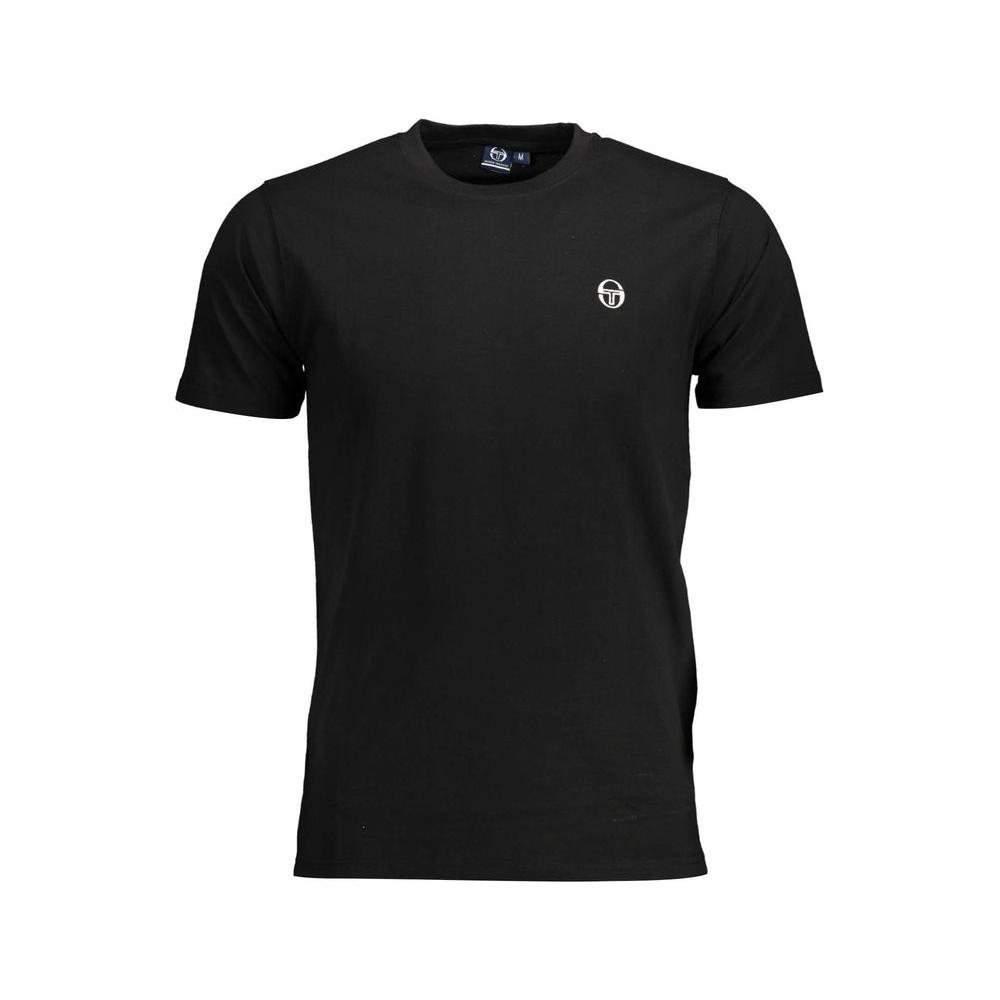 Sergio Tacchini Black Cotton T-Shirt black-cotton-t-shirt-23