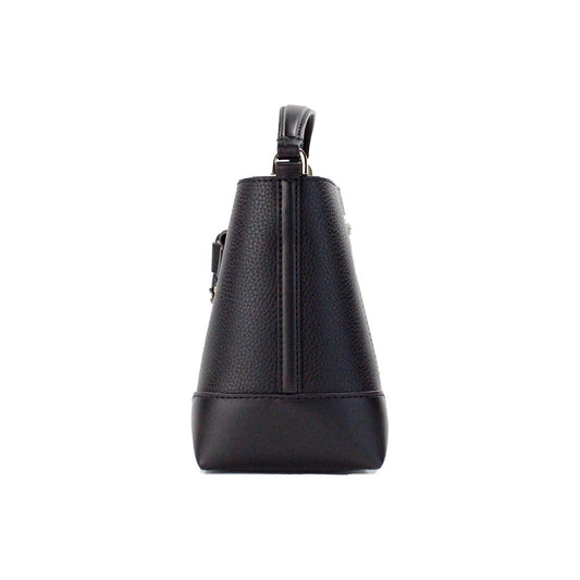 Michael Kors | Mercer Small Black Pebbled Leather Bucket Crossbody Bag Purse| McRichard Designer Brands   