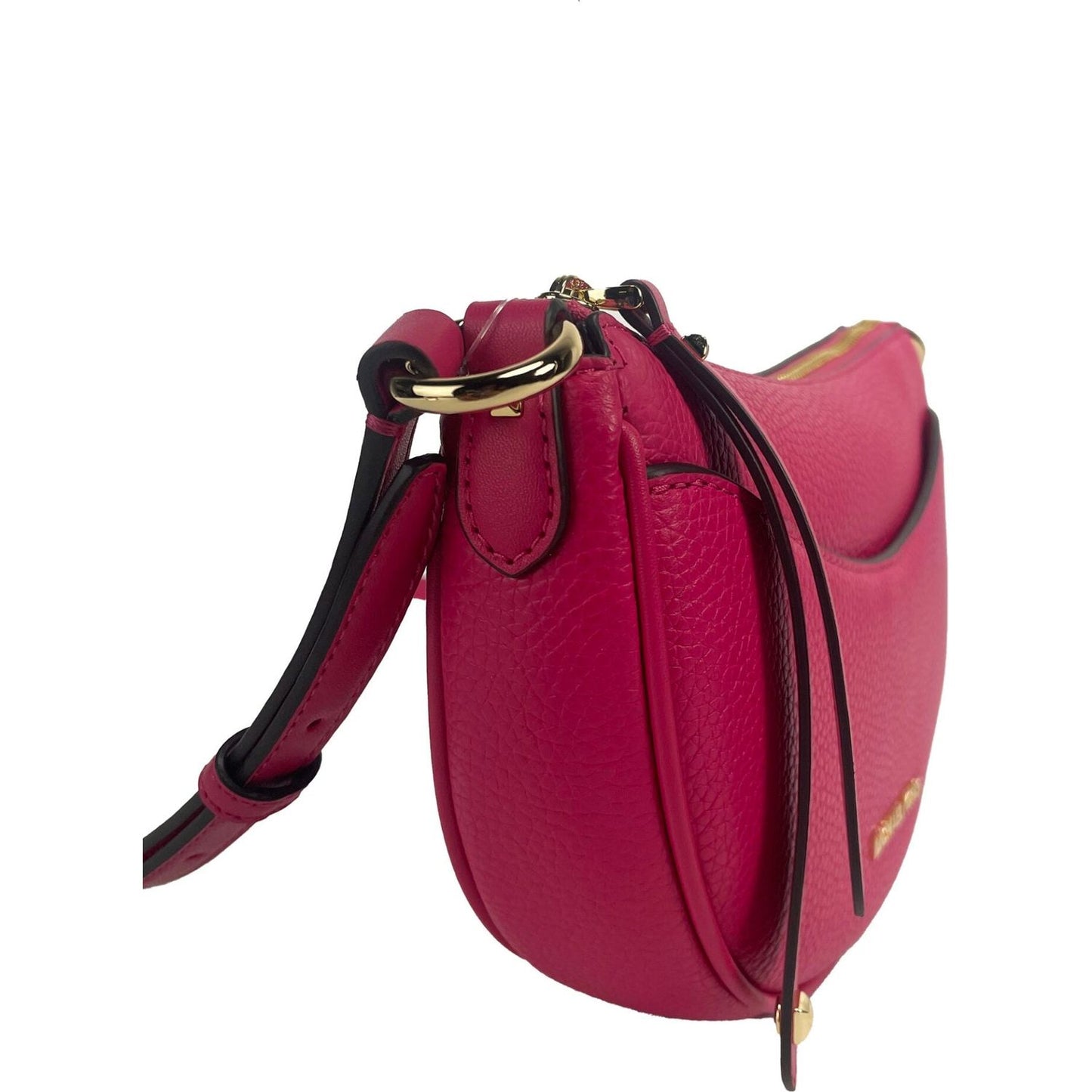 Michael Kors Dover Small Pink Half Moon Crossbody Bag Purse dover-small-pink-half-moon-crossbody-bag-purse