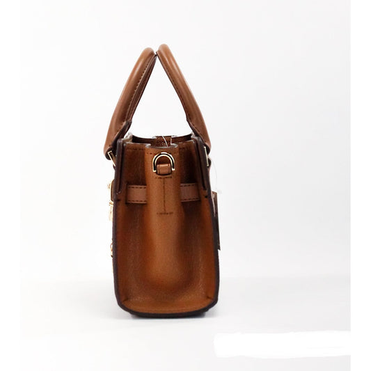 Michael Kors | Hamilton XS Small Brown PVC Leather Satchel Crossbody Bag Purse| McRichard Designer Brands   