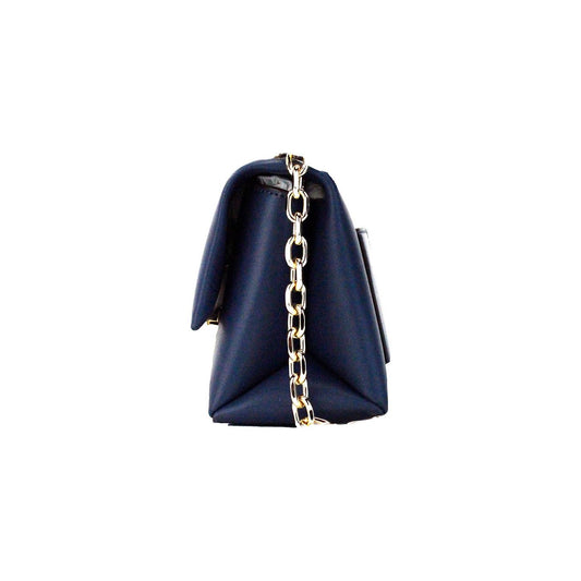 Michael Kors | Cece Small Navy Vegan Leather Convertible Flap Crossbody Bag| McRichard Designer Brands   