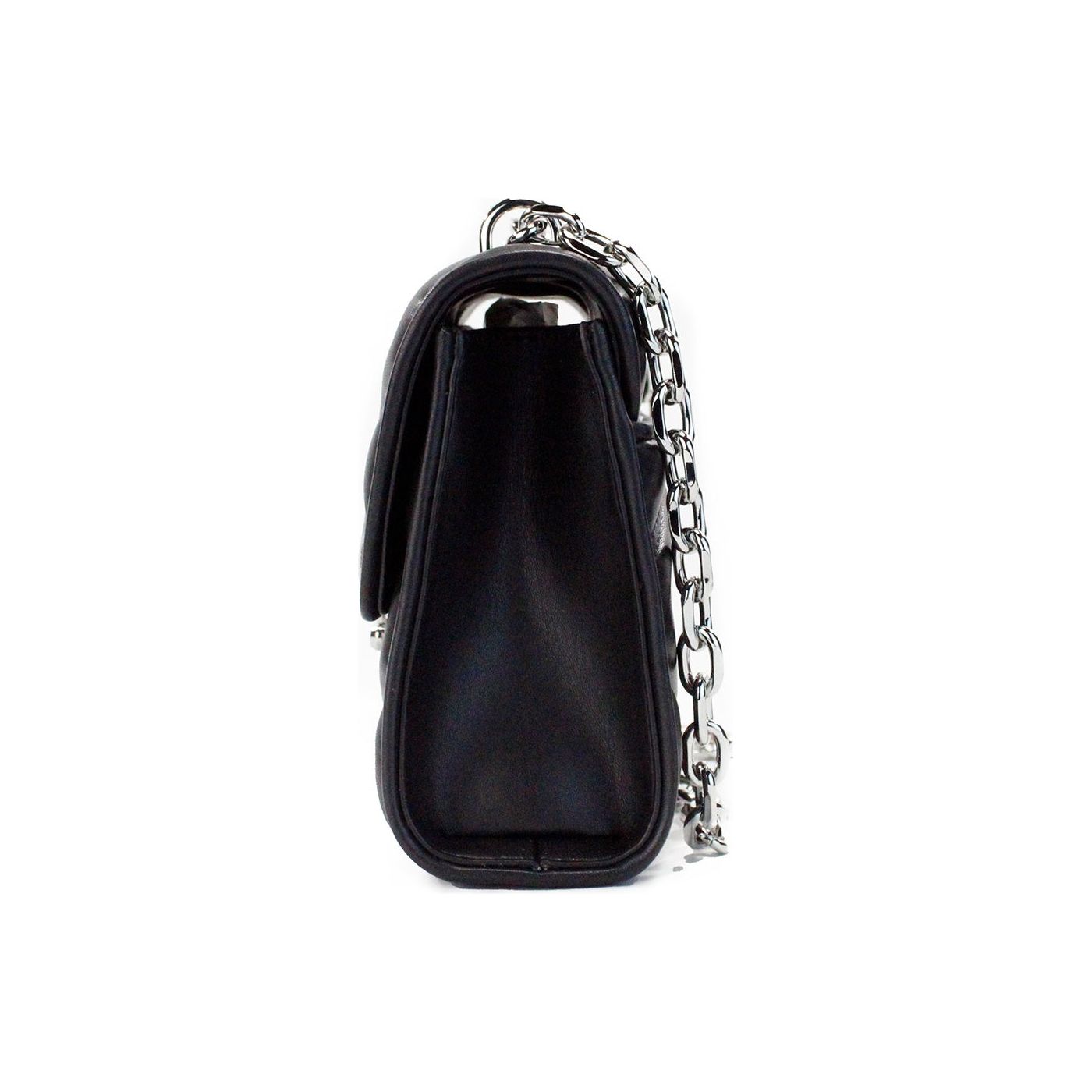 Michael Kors | Serena Medium Black Diamond Quilted Faux Leather Flap Shoulder Bag| McRichard Designer Brands   