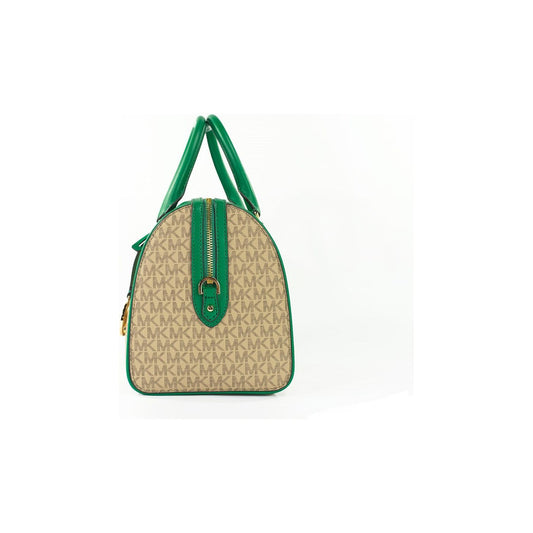 Michael Kors Travel Medium Palmetto Green Signature Duffle Crossbody Bag Purse travel-medium-palmetto-green-signature-duffle-crossbody-bag-purse