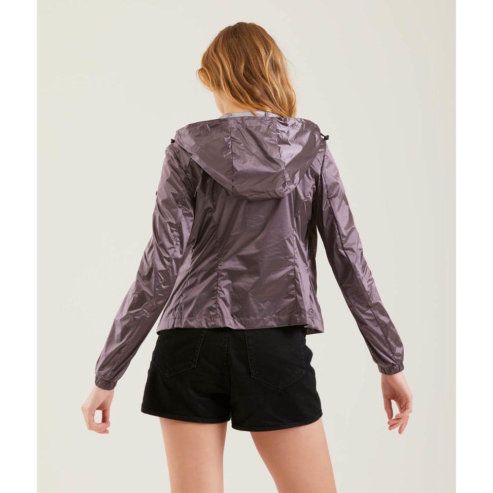 Refrigiwear Sleek Ultra-Light Metallic Nylon Jacket WOMAN COATS & JACKETS pink-polyamide-jackets-coat-3