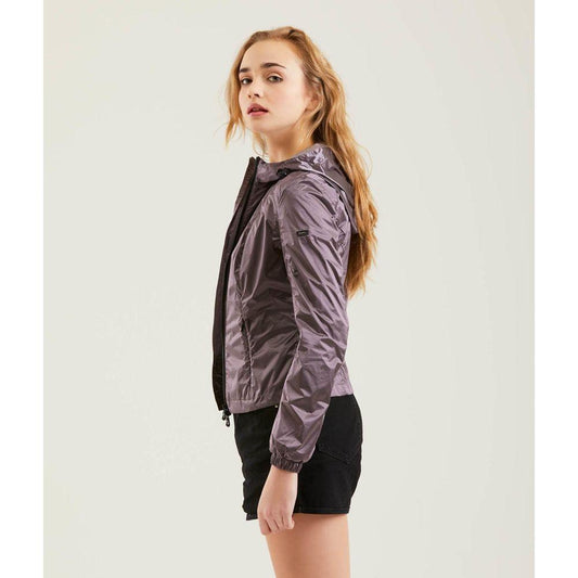 Refrigiwear Sleek Ultra-Light Metallic Nylon Jacket WOMAN COATS & JACKETS pink-polyamide-jackets-coat-3