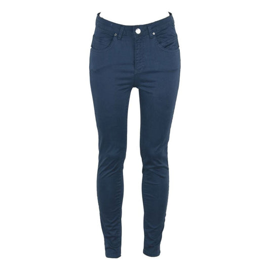 Maison Espin Chic High-Waisted Super Skinny Olivia Trousers Jeans & Pants blue-cotton-jeans-pant-15