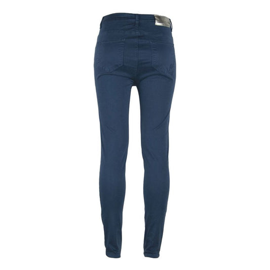 Maison Espin Chic High-Waisted Super Skinny Olivia Trousers Jeans & Pants blue-cotton-jeans-pant-15