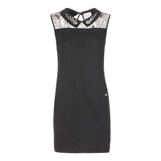 Maison Espin Sleek Black Sleeveless Maxi Dress WOMAN DRESSES black-polyester-dress-4